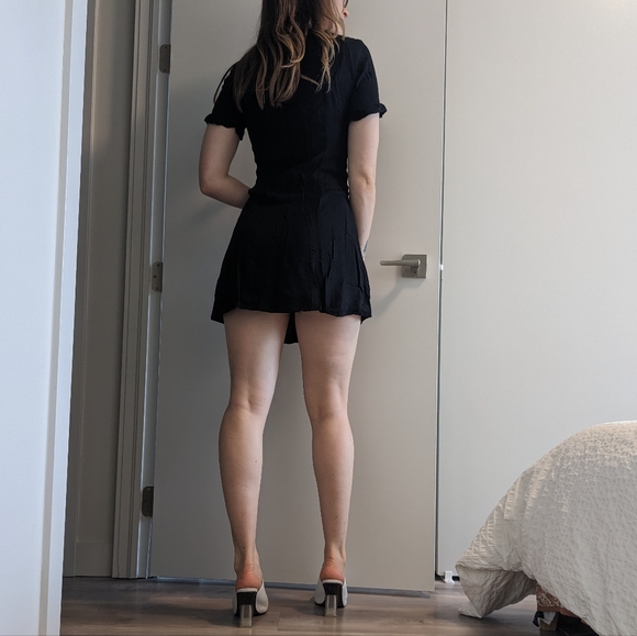 H&M black button up mini dress - Picture 4 of 6
